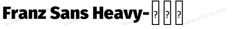 Franz Sans Heavy字体转换